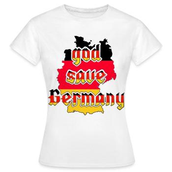 Gott schütze Deutschland - Frauen T-Shirt - Weiß - Vorne - AI Model Female 172 dark (172cm)