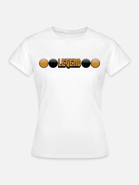 Legend Gradient Logo - Frauen T-Shirt - Weiß