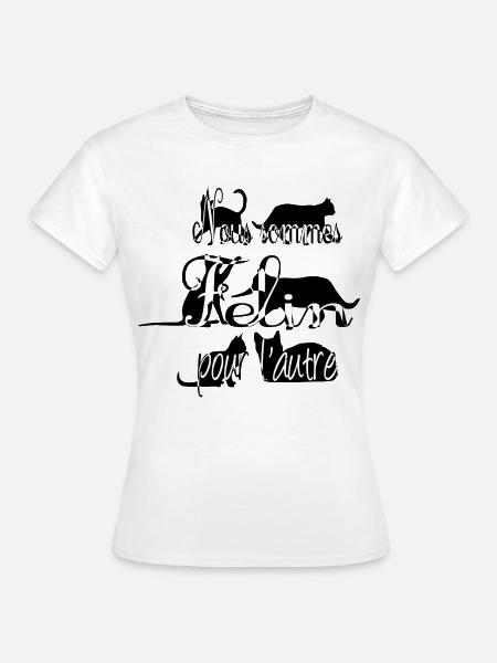Katze - Frauen T-Shirt - Weiß