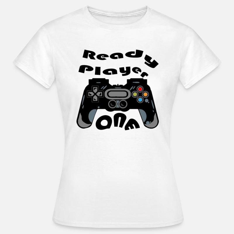 Retro Controller Silhouette - Women's T-Shirt - white