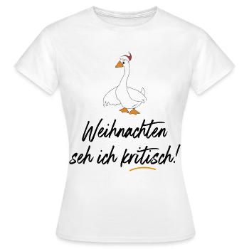 Lustige vegetarische Sprüche zu Weihnachten - Frauen T-Shirt - Weiß - Vorne - AI Model Female 172 dark (172cm)