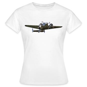 Beechcraft 18 - T-shirt Femme - blanc - Devant - AI Model Female 172 dark (172cm)