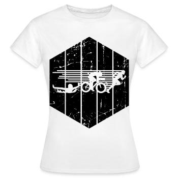 Triathlon - Frauen T-Shirt - Weiß - Vorne - AI Model Female 172 dark (172cm)