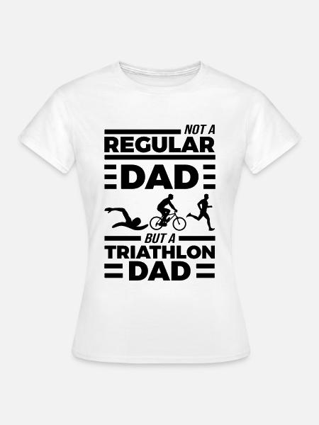 Triathlon Vater - Frauen T-Shirt - Weiß