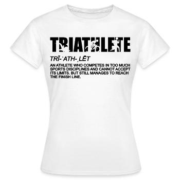 Triathlon Definition - Frauen T-Shirt - Weiß - Vorne - AI Model Female 172 dark (172cm)