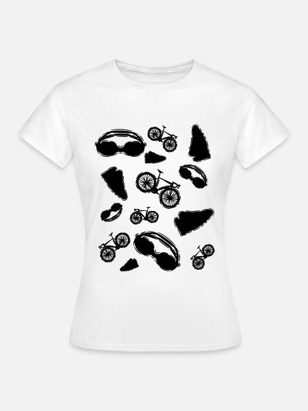 Triathlon Symbole - Frauen T-Shirt - Weiß