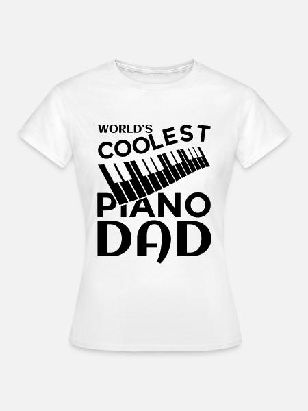 Klavier Vater - Frauen T-Shirt - Weiß