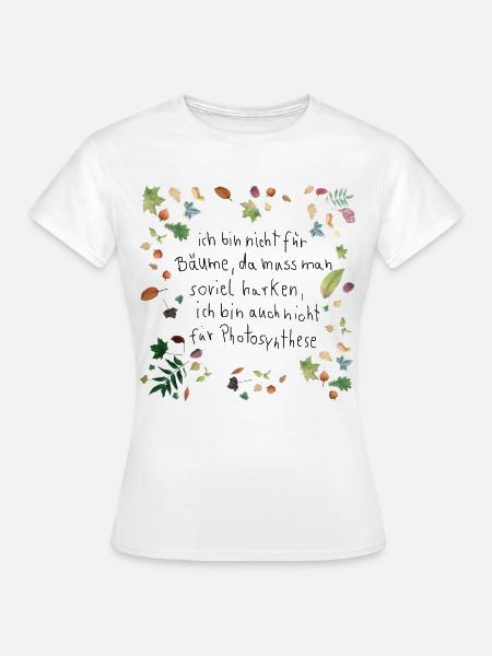 Herbstlaub Photosynthese - Frauen T-Shirt - Weiß