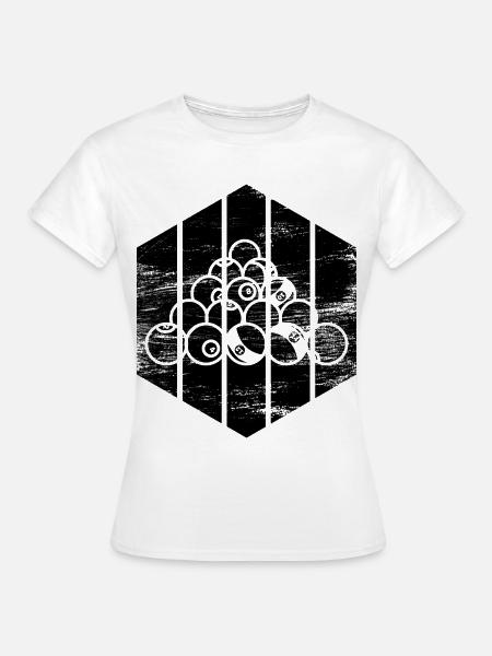 Cooles Billard - Frauen T-Shirt - Weiß