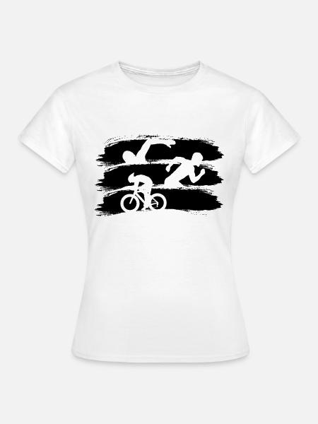 Triathlon - Frauen T-Shirt - Weiß