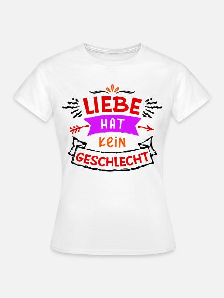 Lgbt Gleichgeschlechtliche Partnerschaft Statement - Frauen T-Shirt - Weiß