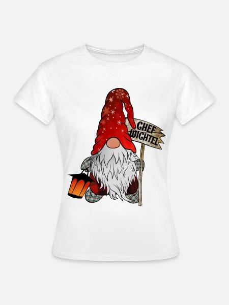 Chef Wichtel Weihnachts Gnom - Frauen T-Shirt - Weiß