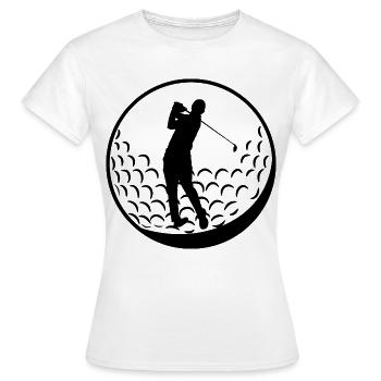 Eighteen holes of golf - Women's T-Shirt - white - Front - AI Model Female 172 dark (172cm)