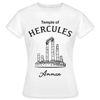Zitadelle von Amman, Jordanien, Hercules Tempel - Frauen T-Shirt - Weiß - Vorne - AI Model Female 172 dark (172cm)