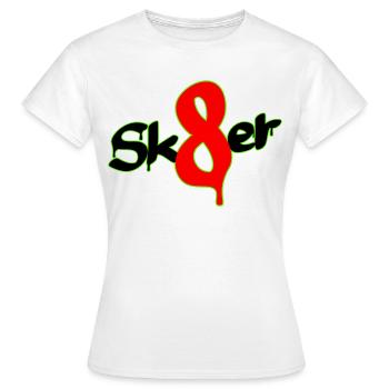 Sk8er - T-shirt Femme - blanc - Devant - AI Model Female 172 dark (172cm)