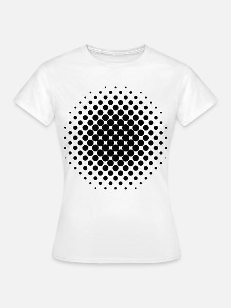 Black Dots - Frauen T-Shirt - Weiß