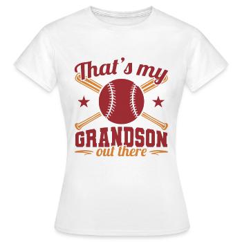 Baseball Großeltern - Frauen T-Shirt - Weiß - Vorne - AI Model Female 172 dark (172cm)