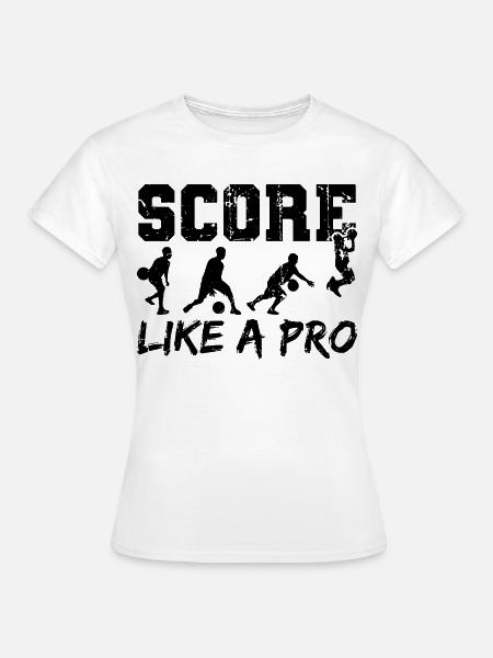 Basketballspieler - Frauen T-Shirt - Weiß