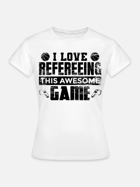 Basketball Schiri - Frauen T-Shirt - Weiß