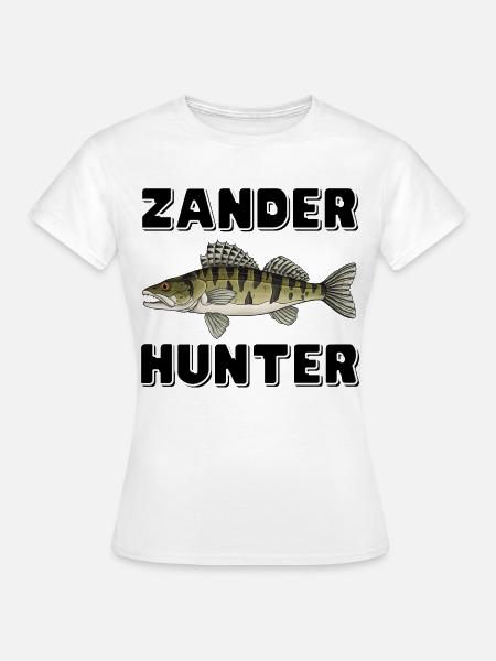 Zander Hunter – Predator-Angelhemd - Frauen T-Shirt - Weiß