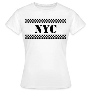 NYC Taxi - T-shirt Femme - blanc - Devant - AI Model Female 172 dark (172cm)