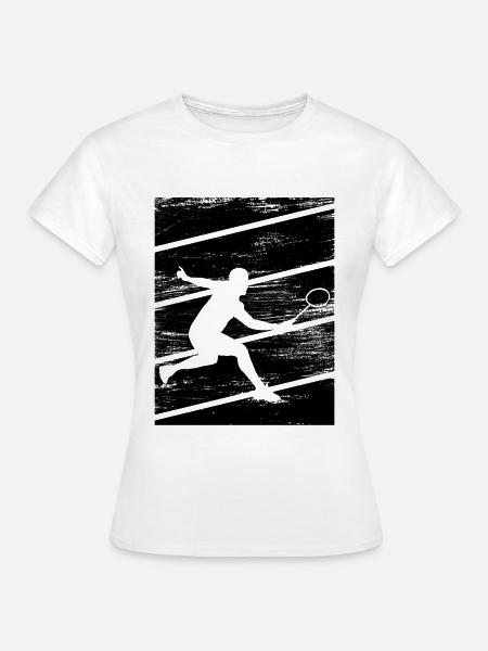 Badminton Spieler - Frauen T-Shirt - Weiß