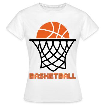 Basketball Basketballer - Frauen T-Shirt - Weiß - Vorne - AI Model Female 172 dark (172cm)