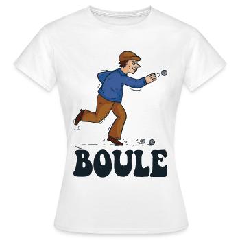 Boules boules boules pour boule pétanque boule - T-shirt Femme - blanc - Devant - AI Model Female 172 dark (172cm)