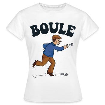 Boules boules boules pour boule pétanque boule - T-shirt Femme - blanc - Devant - AI Model Female 172 dark (172cm)
