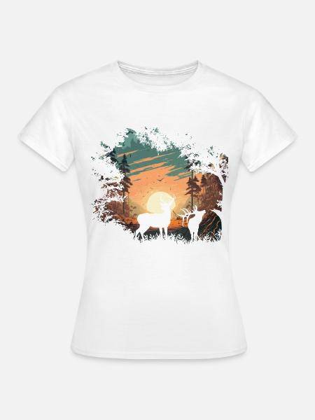 Wildnis - Frauen T-Shirt - Weiß