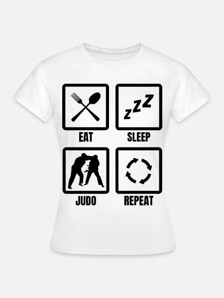 Judoka Routine - Frauen T-Shirt - Weiß