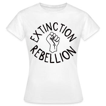 Extinction Rebellion Faust - T-shirt Femme - blanc - Devant - AI Model Female 172 dark (172cm)