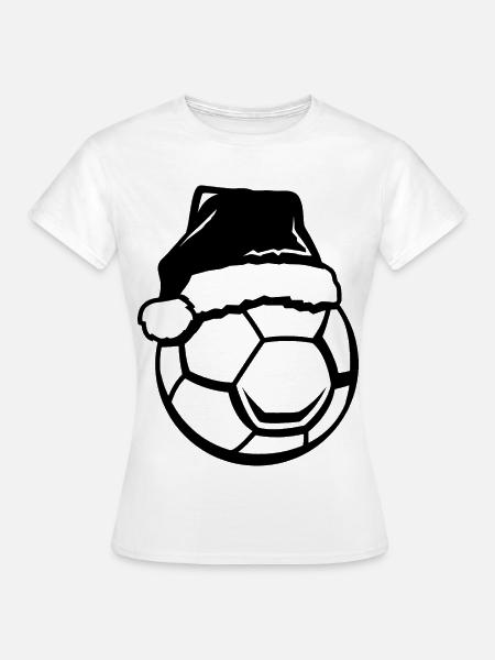 Handball Weihnachtsmütze - Frauen T-Shirt - Weiß