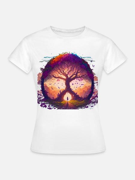 Baum der Träume - Frauen T-Shirt - Weiß