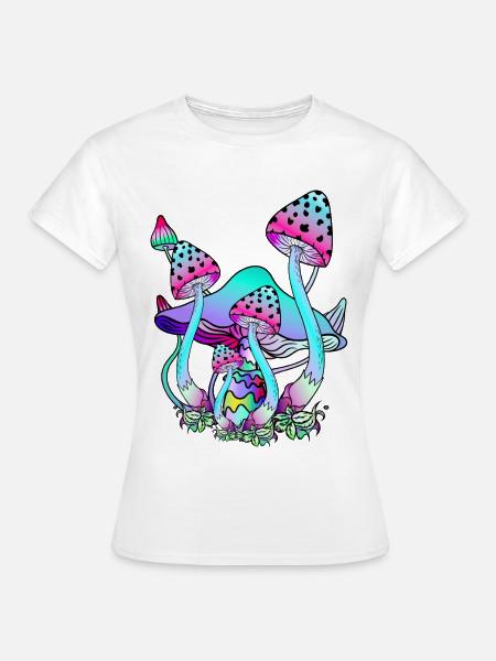 Zauberpilze psychedelische Pilzkunst - Frauen T-Shirt - Weiß