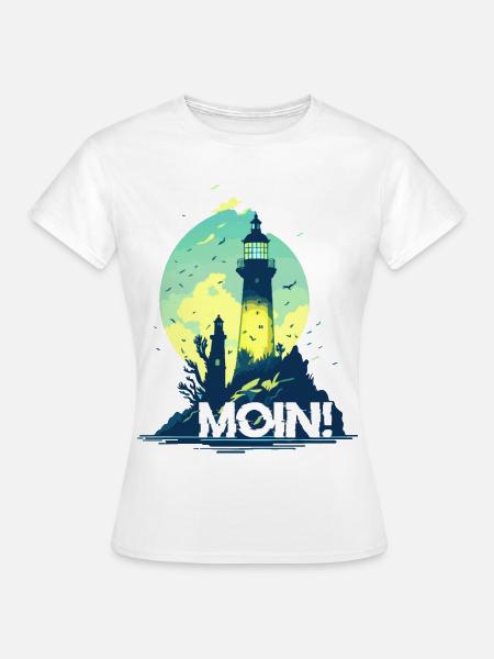 MOIN! - Frauen T-Shirt - Weiß