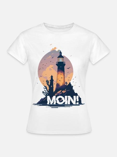 MOIN! - Frauen T-Shirt - Weiß