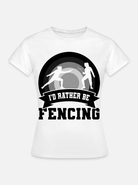 Fechter Witz - Frauen T-Shirt - Weiß