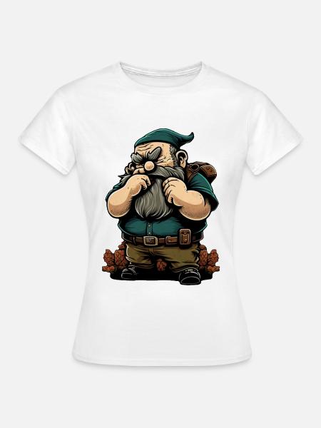 Launischer Zwerg - Frauen T-Shirt - Weiß
