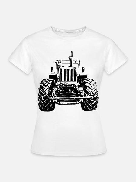 MB trac Front - Frauen T-Shirt - Weiß