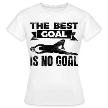 Das beste Tor ist kein Tor zu kassieren - Frauen T-Shirt - Weiß - Vorne - AI Model Female 172 dark (172cm)