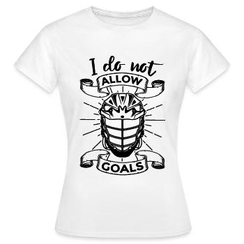Je n’autorise pas les objectifs - T-shirt Femme - blanc - Devant - AI Model Female 172 dark (172cm)