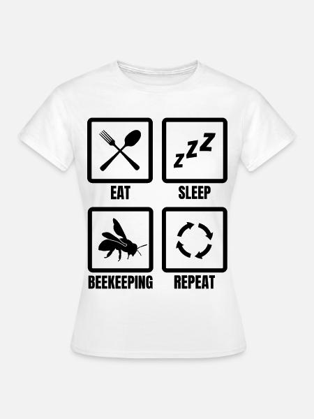 Bienenhalter Routine - Frauen T-Shirt - Weiß