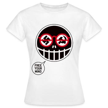 LIBÉREZ VOTRE - T-shirt Femme - blanc - Devant - AI Model Female 172 dark (172cm)