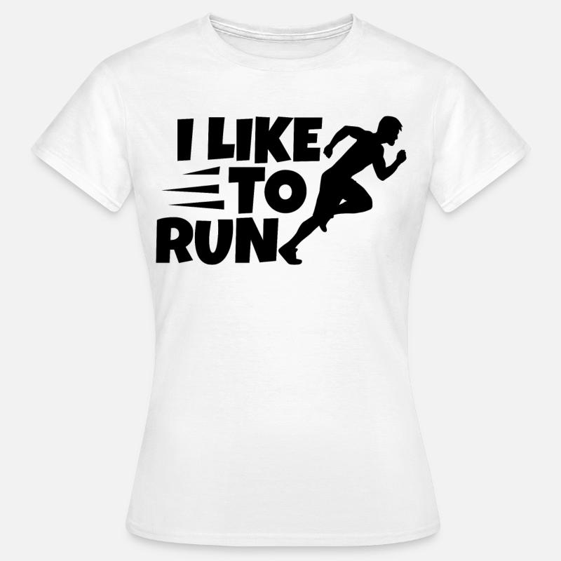 Mi piace correre - Maglietta da donna - bianco