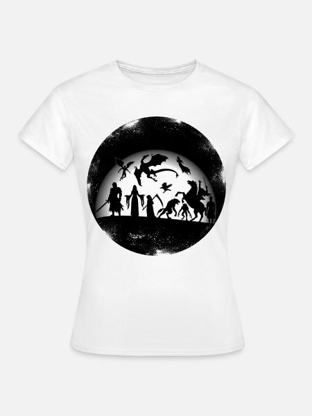 Halloween, gruselig schön - Frauen T-Shirt - Weiß
