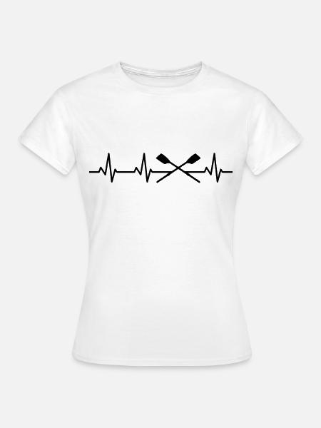 Ruder Herzlinie - Frauen T-Shirt - Weiß