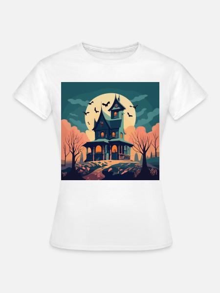 Haunted House - Frauen T-Shirt - Weiß