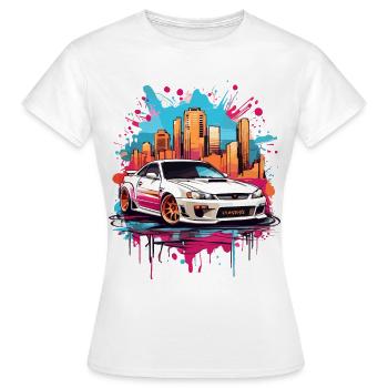 Tuning Auto, Sport automobile - T-shirt Femme - blanc - Devant - AI Model Female 172 dark (172cm)