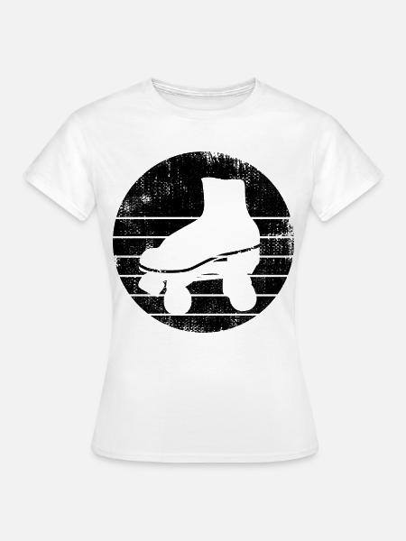 Rollschuhe Skizze - Frauen T-Shirt - Weiß